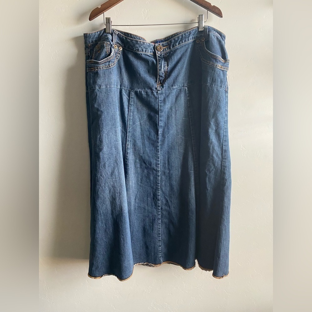 Muah Jeans - Maxi Length Blue Skirt
